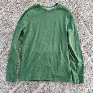Banana Republic Long Sleeve Men's T-Shirt Green Lightweight Crew Neck L Large